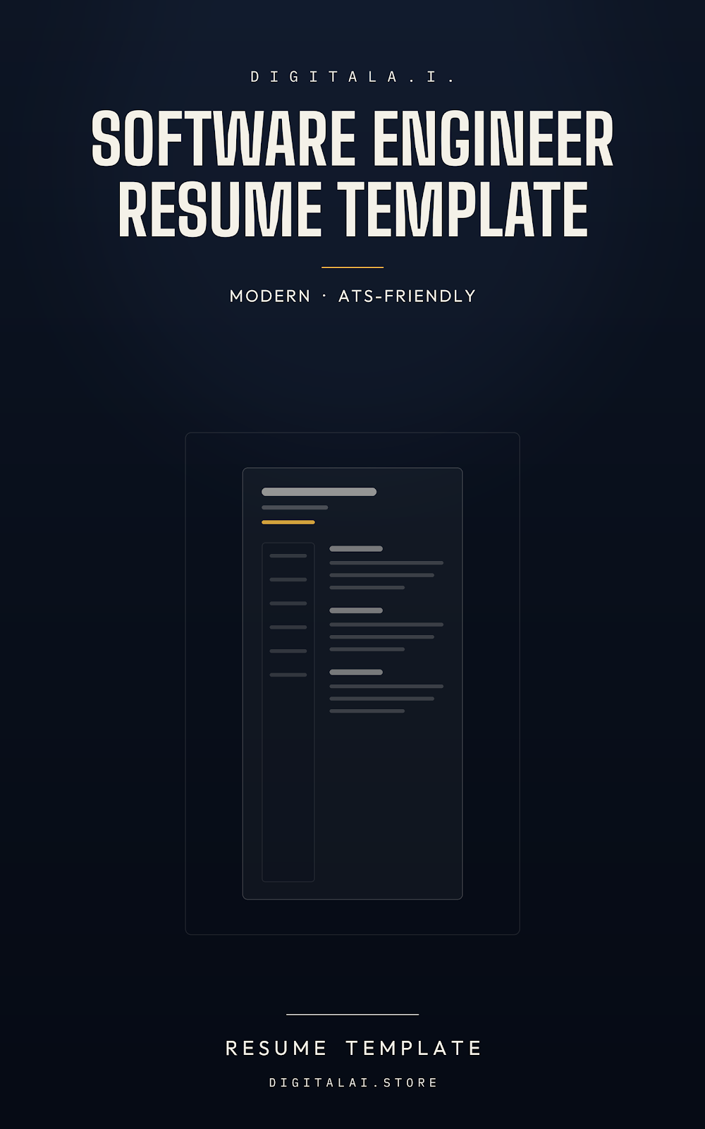 DigitalA.I. Software Engineer Resume Template