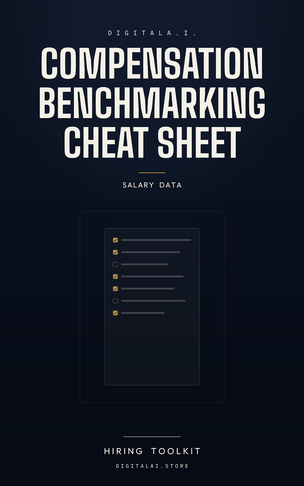 DigitalA.I. Compensation Benchmarking Cheat Sheet