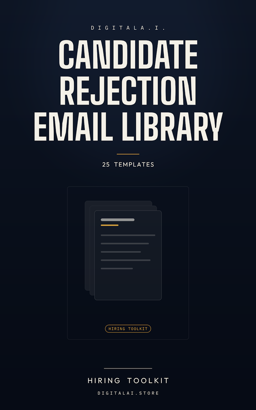 DigitalA.I. Candidate Rejection Email Library