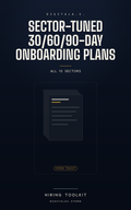 DigitalA.I. Sector Tuned 30 60 90 Day Onboarding Plans