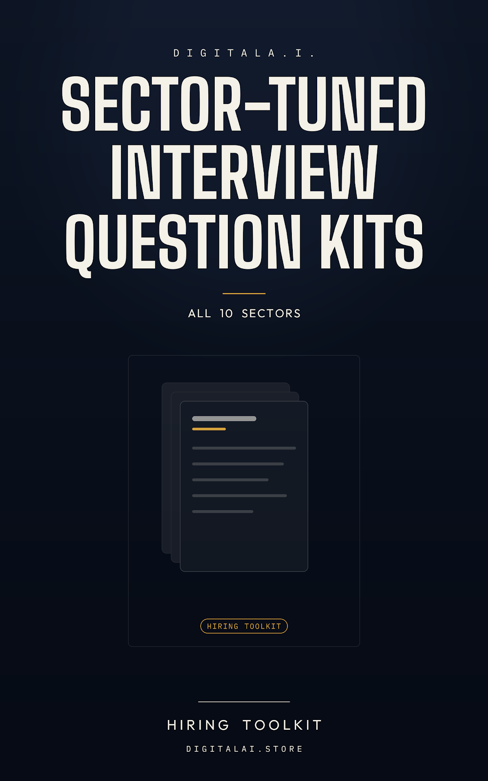 DigitalA.I. Sector Tuned Interview Question Kits
