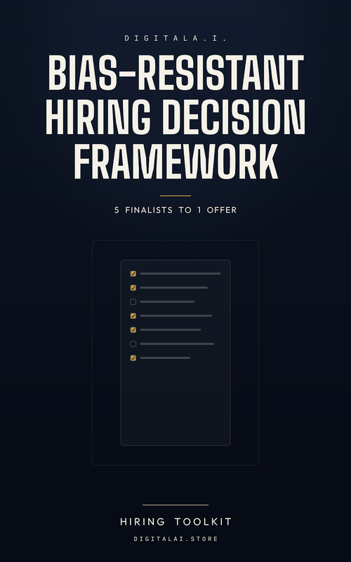 DigitalA.I. Bias Resistant Hiring Decision Framework