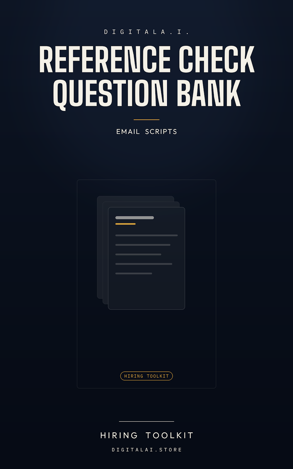 DigitalA.I. Reference Check Question Bank