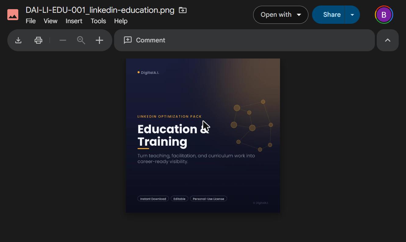 Education & Training LinkedIn Optimization Pack
