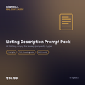 Listing Description Prompt Pack — Real Estate Agent AI Prompts