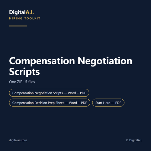DigitalA.I. Compensation Negotiation Scripts