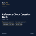 DigitalA.I. Reference Check Question Bank