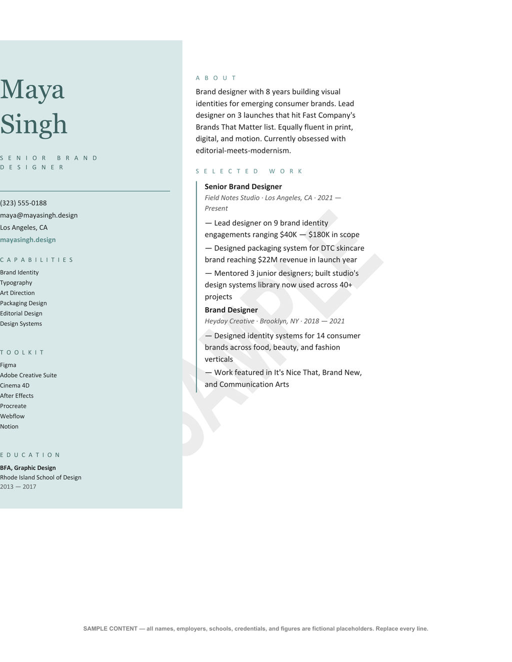 Tech & Creative Resume Pack — 3 Word Templates + SAMPLE PDFs